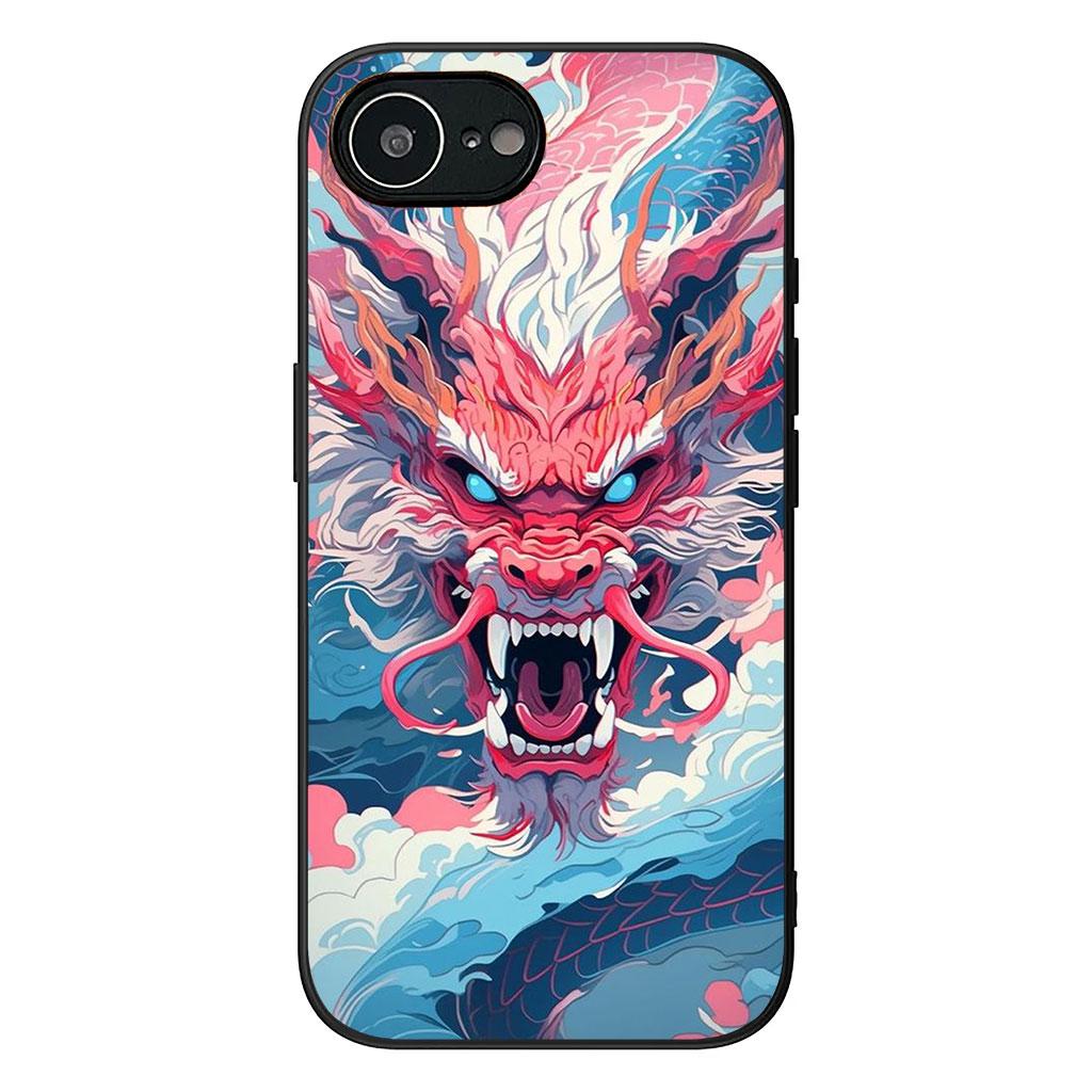 Black Dragon Chinese Loong Cover for Motorola Moto G82 G20 G22 G23 G32 G9 G8 G7 Power Plus G41 G52 G30 G71 E22 E13 E20 E32 Case