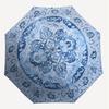 1 Stück Regenschirm mit Blumenmuster - 8 Speichen verstärkt, Automatik-Öffnung, Leicht & Langlebig, Niedliches Modeaccessoire für den Außenbereich, Strand oder Freizeit, Strand U