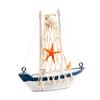 Excellent Mini Exquisite Compact Mediterranean Sailboat Model Table Decoration for Office Model Boat