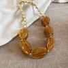 Colorful Summer Acrylic Bead Necklace – Simple, Fashionable, High-End Clavicle Jewelry