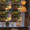 Double-sided Colored Window Privacy Film, Stained Glass Decorative Static Cling, Removable Laser Sun Blocking Vinyl Covering