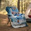 1pc Haaland13 Theme Blanket - Digital Print, Polyester, Cozy for All Seasons, Perfect for Outdoor, and Travel