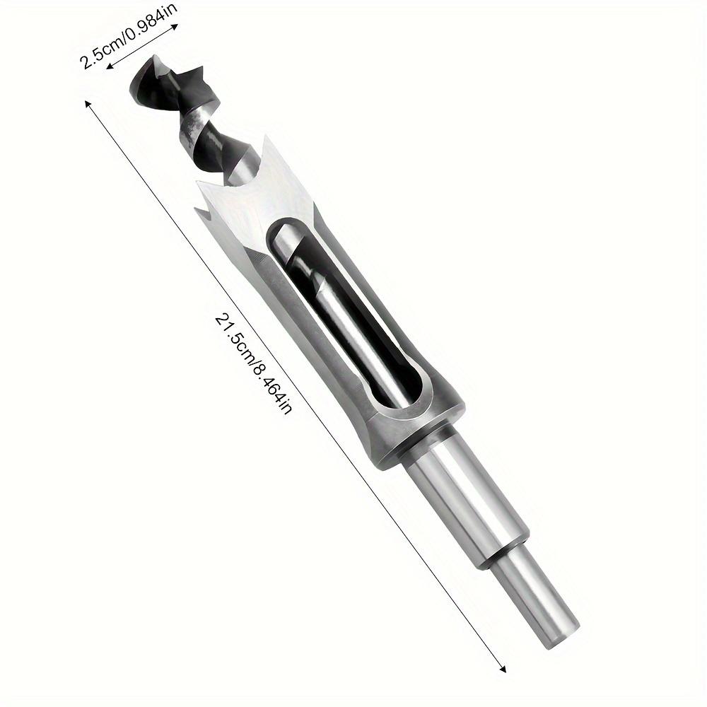 Woodworking Square Hole Drill Bits 6-30mm Manual DIY Wood Square Hole Opener Bearing Steel Wood Tenon Chiseling Square Hole Drill