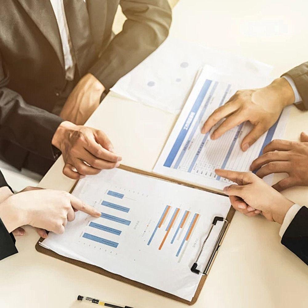 Wood Board Writting Pad Wood Memo Folder Durable Storage Folder  Cafe