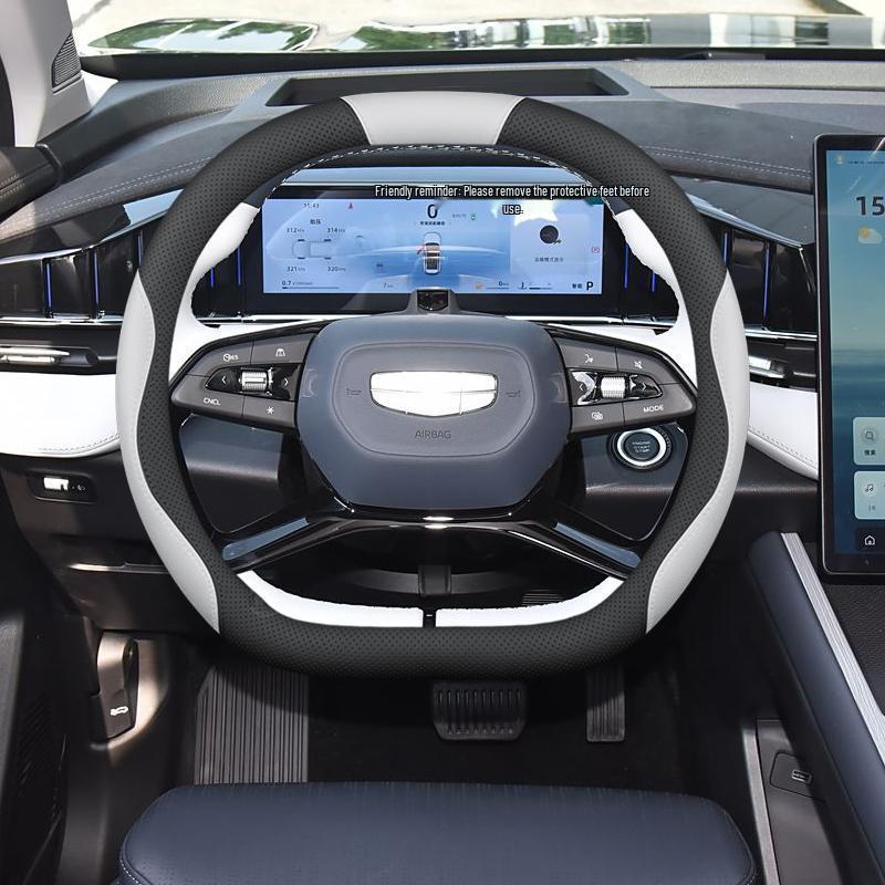 Custom Fit Steering Wheel Cover for 2025 Geely Boyue L - Non-Slip, Odorless, No Sewing Needed.