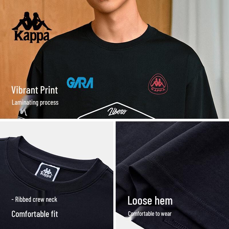 Kappa Back-to-Back 2025 Summer Unisex Cotton T-Shirt K0FX2TD11D XXL
