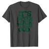 Retro Groovy Font Its Never Luck Its Always God Letter Print TShirt Men Cotton Top Faith Religious Belief Inspired Casual Tee