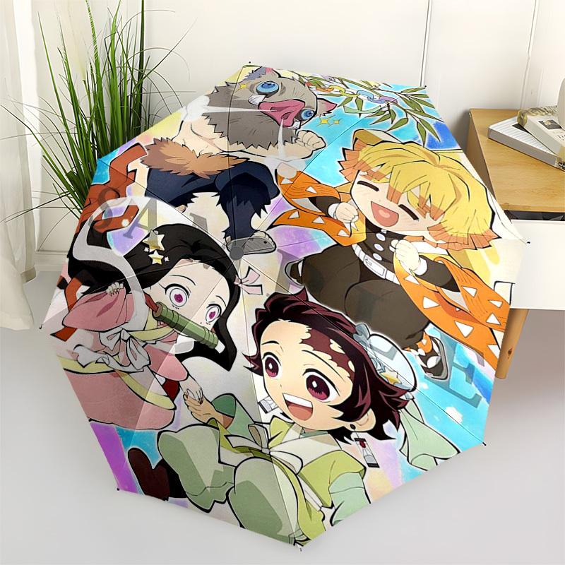 

1pc Anime Characters Automatic Opening Umbrella with 3-Fold Design, 8-Bone Iron Frame - Outdoor for Fans, Travelers, Daily Use, and Festive Gifts.U068