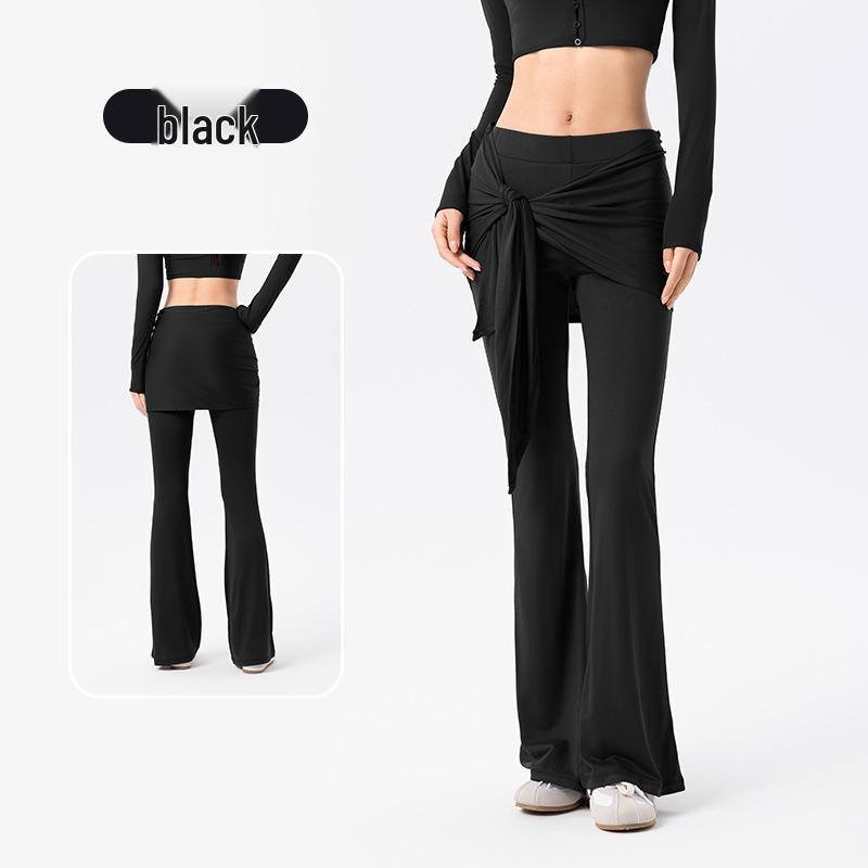 

Women s Flared Yoga Pants with Detachable Butt Cover - Breathable, Casual, Perfect for Running & Fitness S