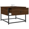 Coffee Table Brown Oak Look 51x51x40 Cm Engineered Wood