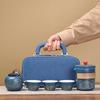 Travel Tea Pot Set Outdoor Portable Ceramic Quick Guest Tea Set Office Teapot And Cup Set Light Luxury Friend Best Gifts