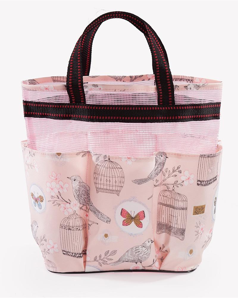 

Stylish Yz-41 Round Cylinder Makeup Bag Oxford Cloth Material Pink/deep Blue/light Blue