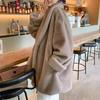 VAYLA Winter Neu Damen Jacke mit lockigen Ärmeln und Pelzmodischer Schalkragen Dicke Langarmjacke