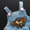 Apparel Sewing & Fabric Beaded Rhinestone Crystal Applique Sequin Patches Bee Badge Sew on Patch