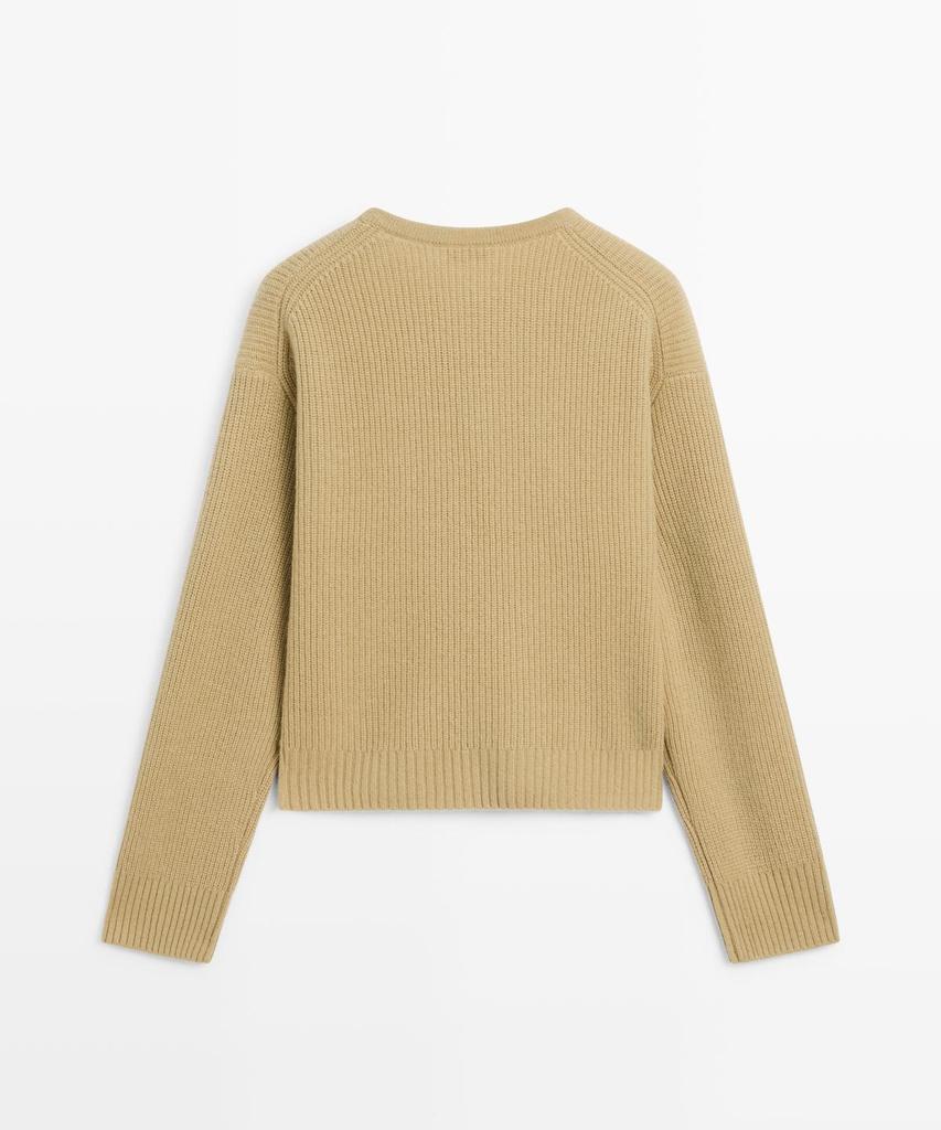 Masimodutti Wool Blend Knit Sweater