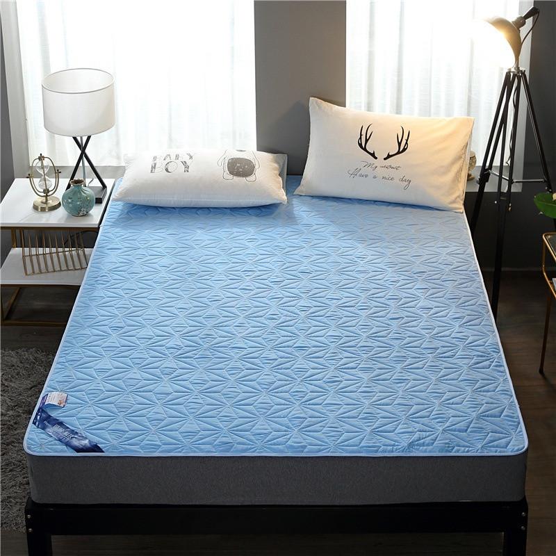 Fitted Bedsheet Waterproof Mattress Protector Urine Bed Sheet Pads Anti Dust Mite Covers ,Diapers and Prevent Mattress Gett Wet By Night Urine Raya