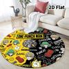 Onepunch Man Round Area Rug Carpet Rug For Living Room Bedroom Sofa Playroom Decor Nonslip Floor Mat