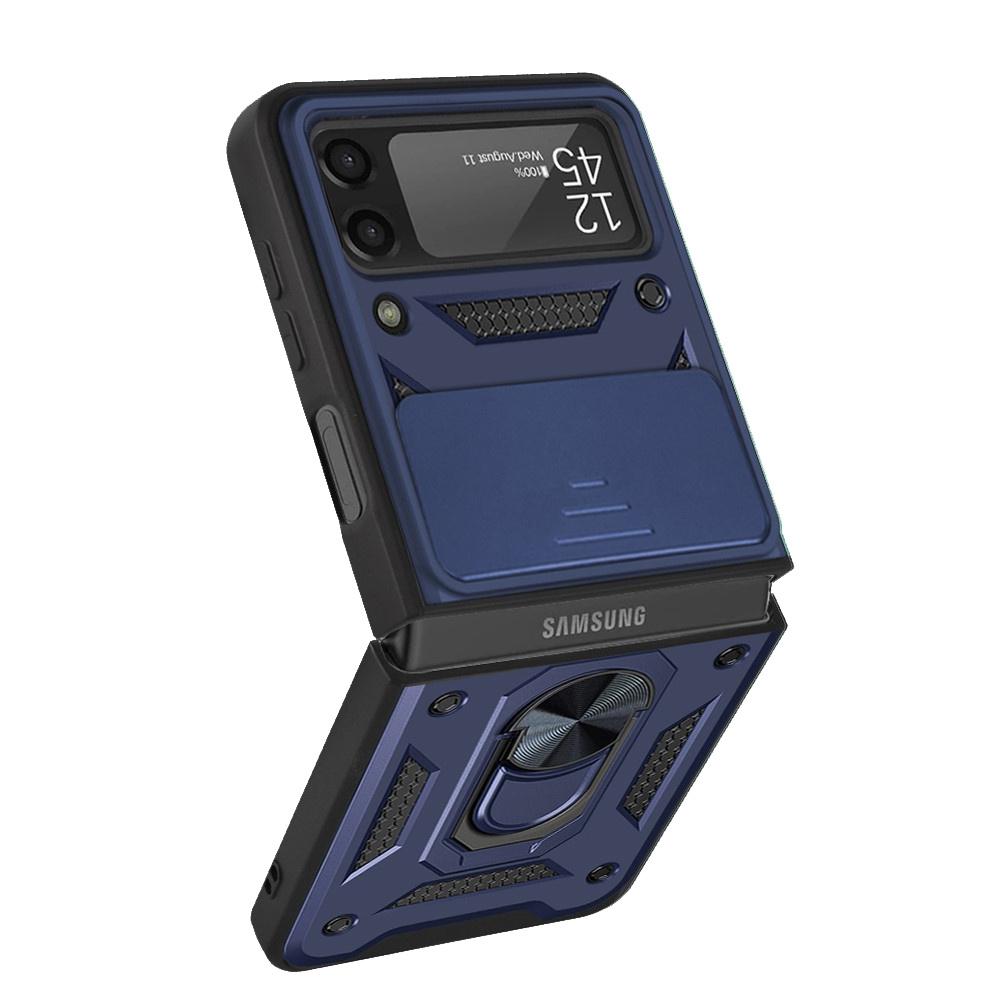 Armored case for Samsung Galaxy Z Flip3 5G, CamShield Slide, blue