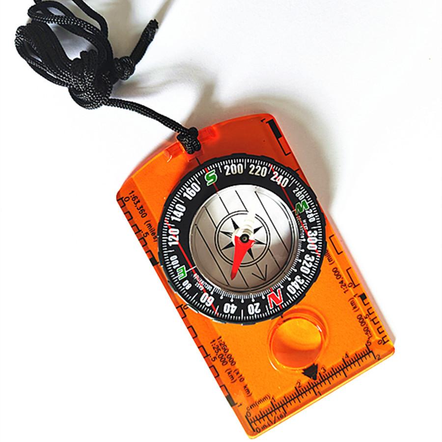 1 Pc Outdoor Field Multi-functional Compass Compass Compass Map Ruler Has A Variety of Colors