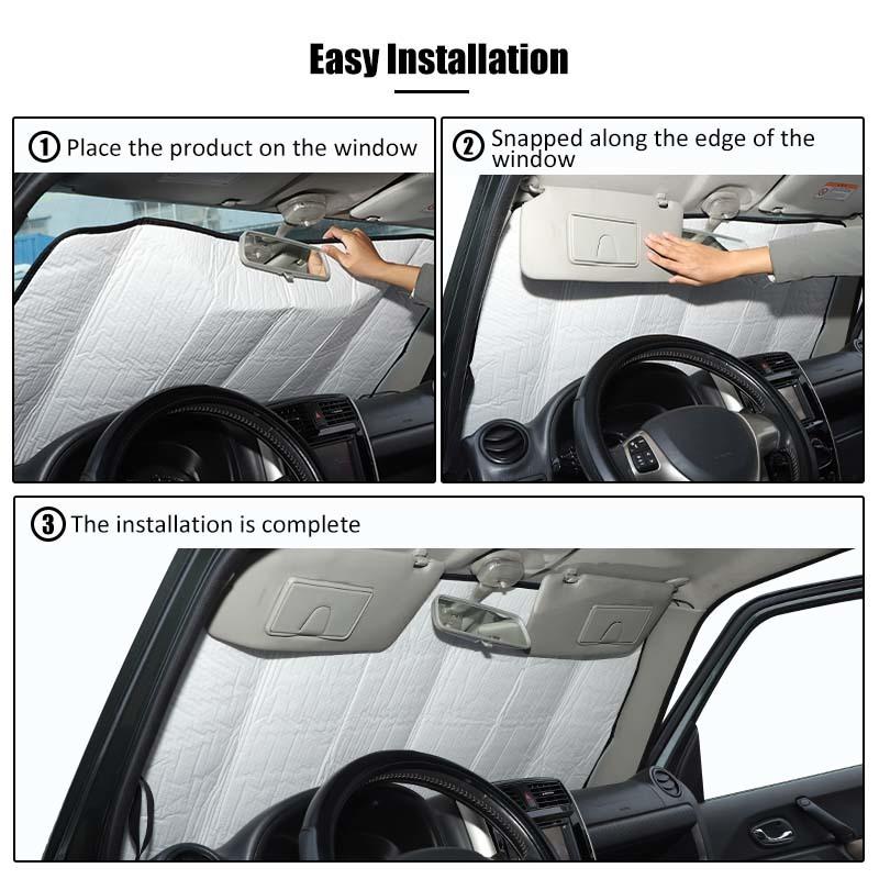 Parabrezza per auto Parasole per finestra Ombra pieghevole per visiera parasole adatta per Suzuki Jimny 2007-2017 Accessori per interni auto