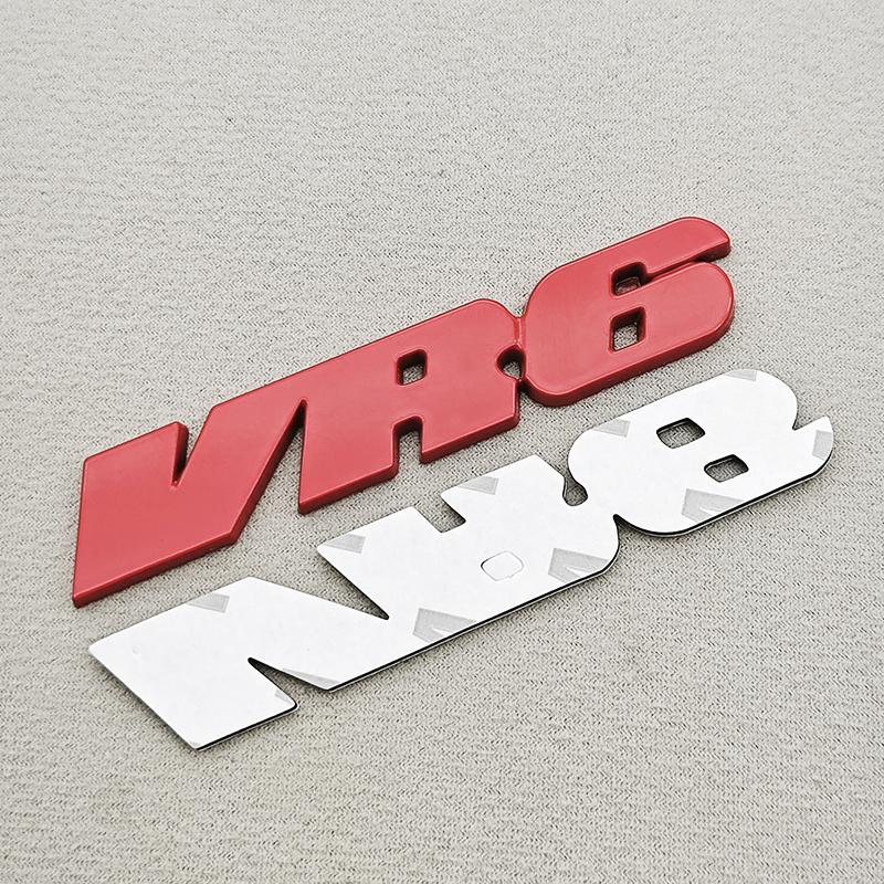 3D Metal Car Logo VR6 4MOTION Emblem for VW Passat R36 CC Phaeton Golf Rear Trunk Sticker Fender Side Badge Auto Accessories Gq2