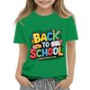 Children's Casual and Fashionable Round-Neck Printed Short-Sleeve Top for Back-to-School