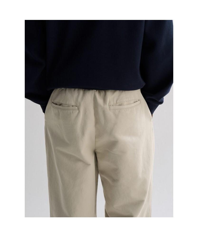 8seconds Cotton Wide Fit Half-Banding Pants Ivory