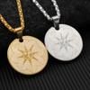 Stainless Steel Necklace Dark Soul Sun God Pendant Personality Pop Hip Hop Men's Jewelry