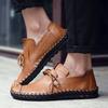 38-47 Men's Plus Size Lightweight and Fashionable Outdoor Casual Leather Shoes Handmade Leather Shoes