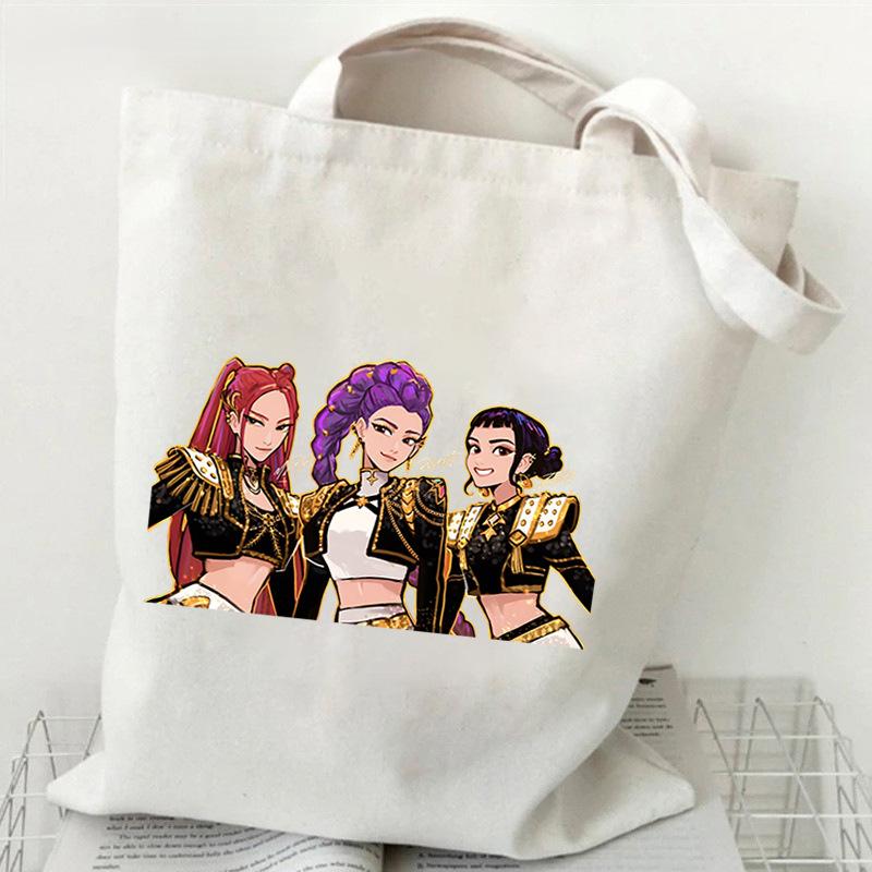 Demon Hunters KPop Demon Hunters Shoulder Backpack Foreign Trade Student Handbag Tuition Bag Large Capacity