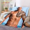 La Roccia Dwayne Johnson Attore Coperta Morbida in Flanella, Coperta da Lancio Coperta Confortevole per Picnic Letti Divano Casa Camera da Letto Regalo
