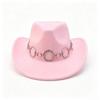 Popular chain accessories Western cowboy hat peach heart top versatile cowboy hat fashion trend new cowboy hat