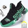 Sneaker alla moda Scarpe antinfortunistiche con punta in acciaio Scarpe da lavoro antiforatura Scarpe protettive di sicurezza Scarpe da costruzione indistruttibili
