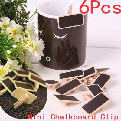 Lot de 10 pinces décoratives pour tableau noir, pour mariage, fête, buffet de sucettes