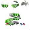 Dinosaur Track Transporter Set, Truck Car Toy, Novel Folding Ejection for