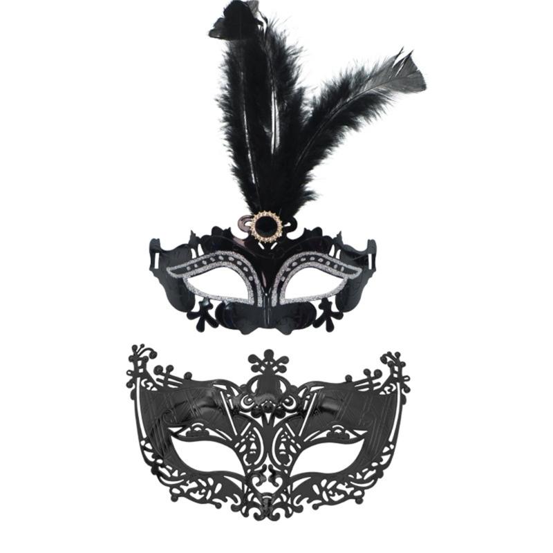 Couple Masquerade Mask Venetians Party Mask Halloween Costume Mask Mardi Gras Mask for Couples Women Men Half Face Mask