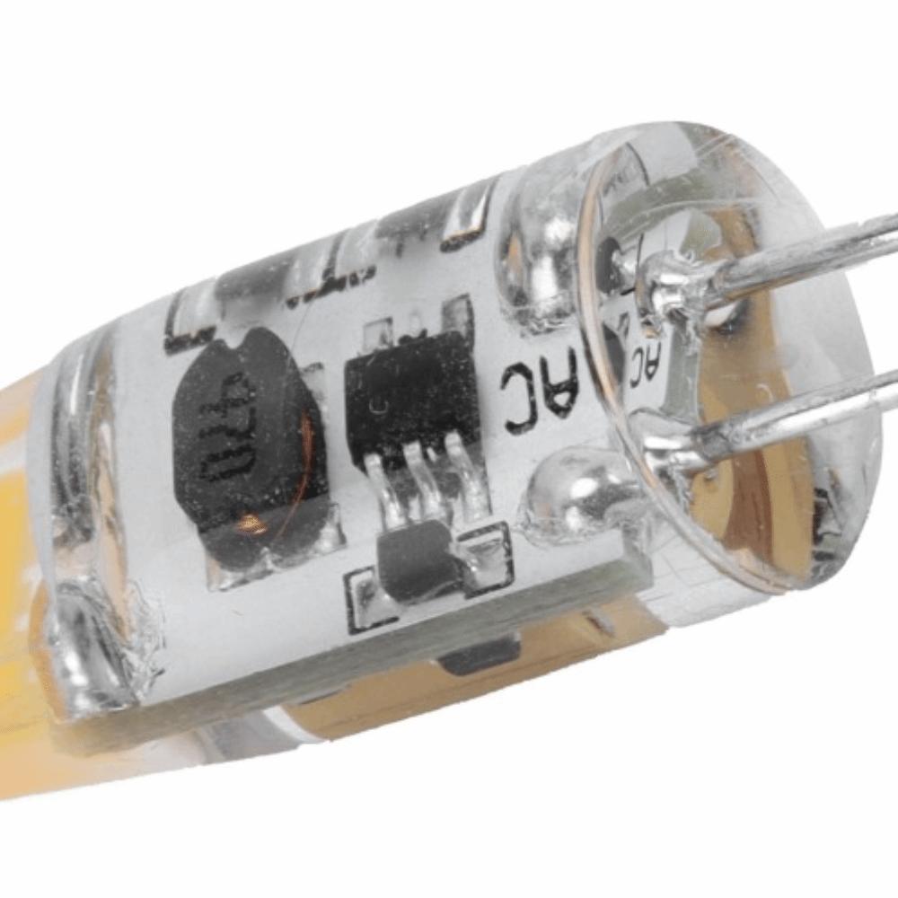 2PCS AC/DC12V G4 LED Bulb Warm White 3000K COB Chip Bulb Dimmable Light Bulb Under Cabinet Lighting