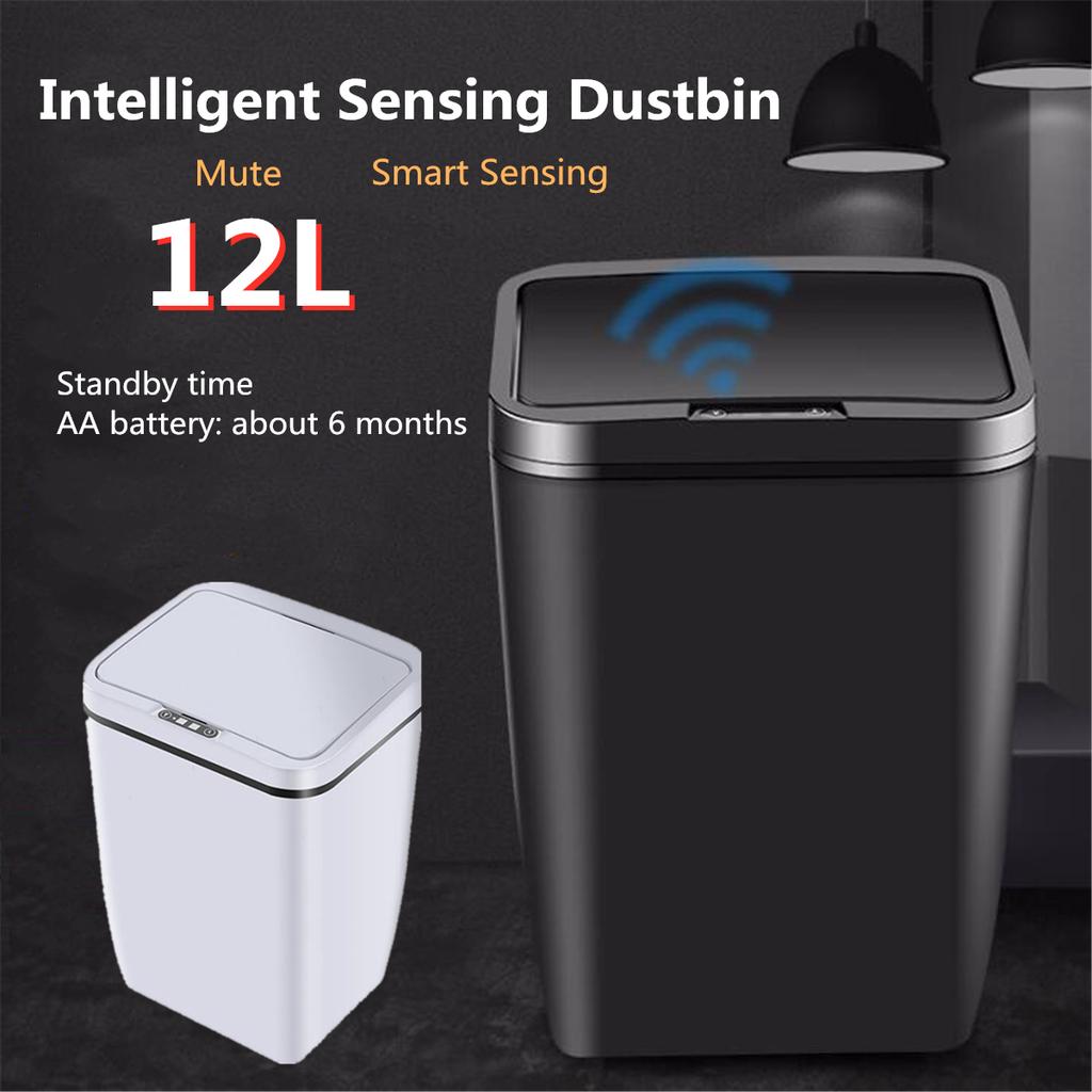12L Waste Trash Rubbish Bin Double Cover Pressing Type Waste Sorting Bucket Home 12L Waste Trash Rubbish Bin Double Cover Pressing Type Waste Sorting Bucket Home