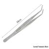 Extra Long Stainless Steel Bent Tip Tweezers for Aquatic Plants and Multi-Purpose Use.