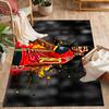 Blue Energy Soccer Player Area Rug Design for Outdoor Bedrooms Decorate room Dining Room Antislip Carpet Anime Office Decor Spiritual Gift