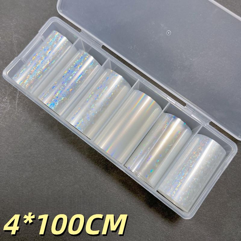 1 Set 10 Patterns Nail Foil Transfer Paper Metal Stickers For Professional DIY Nail Art Salon Home Decor