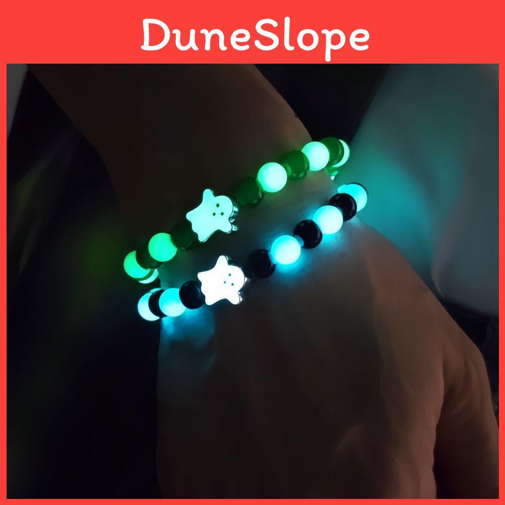 Halloween Ghost Lightup Glass Beaded Bracelet For Festival Celebrations