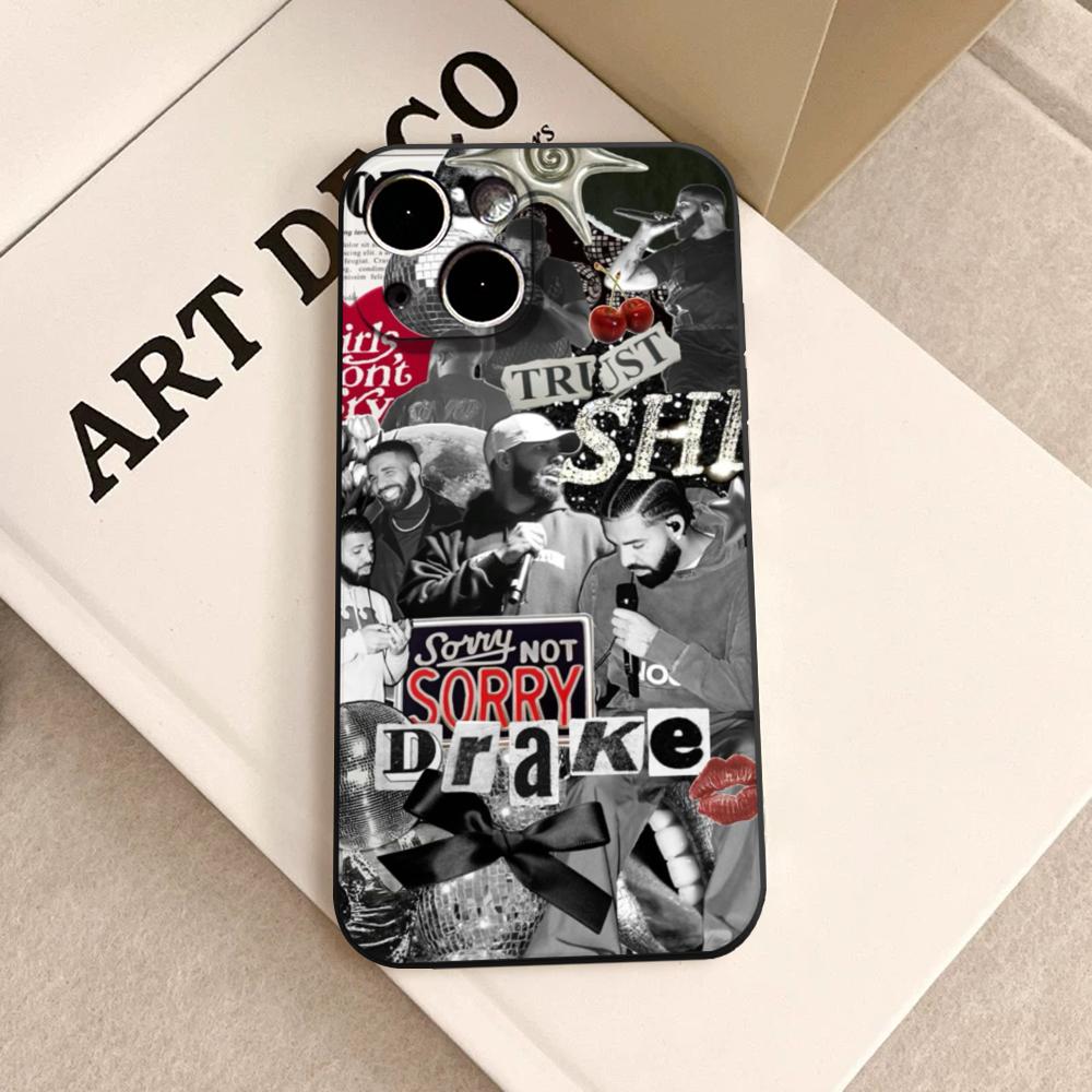 Rapper D-Drake Phone Case FOR IPhone 15promax 14 11 12 Pro 8 7 15 Plus 13 Pro MAX XR XS MINI Black Soft Covers
