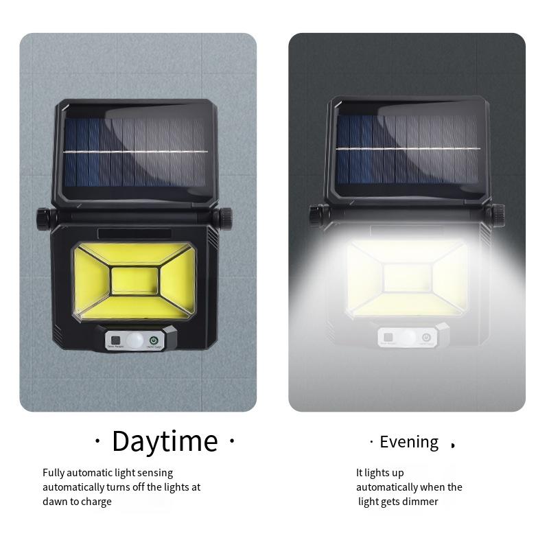 1PC Solar Wall Lamp Multi-functional Garden Lighting Long Battery Life Waterproof Garden Landscape Light Sensor Light