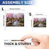 Wooden Puzzle for Adults, Landscape of Cherry Trees Puzzles, Special Holiday Gifts for Friends Family Modern Art Home Decor