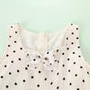 Montagut Kids Girls' French Square Neck Polka Dot Vest Dress
