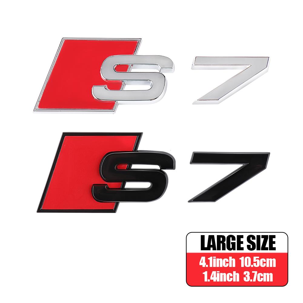 Car Body Rear Trunk ABS S3 S4 S5 S6 S7 S8 Badge Sticker Decor Auto Emblem Modification Accessories For Audi A3 A4 B8 8P A6 C7 8V