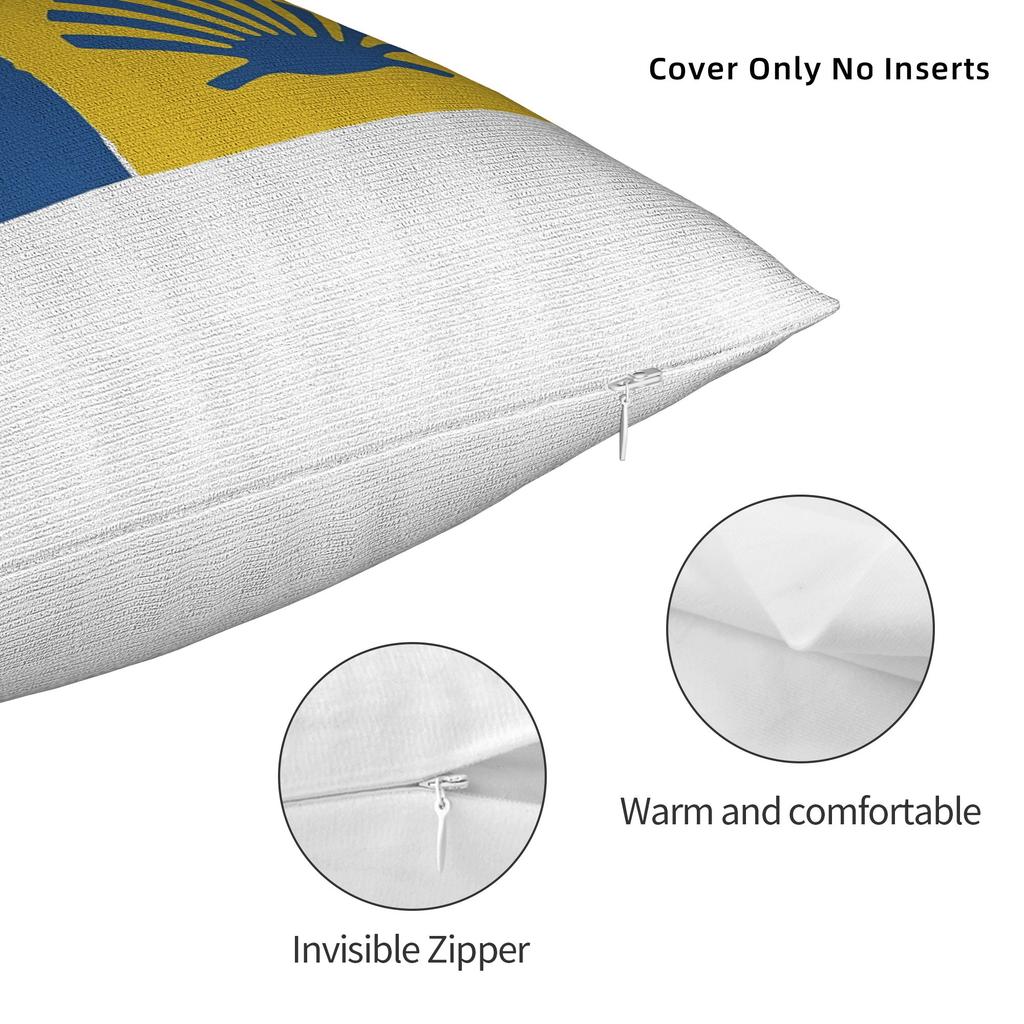 Camino De Santiago Shells And Arrow Square Pillowcases Polyester Car The Way Film Cushion Cover Creative Home Pillow Cover 45*45
