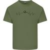 Mountain Ecg Hiking Trekking Climbing Pulse Unisexs Light Cotton Tshirt