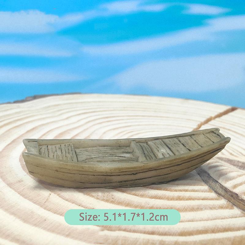 

Смола Мини Моделирование Яхты Мини Ремесло Микро Ландшафтный Аквариум Миниатюрный Домашний Сказочный Сад Украшения Аксессуары